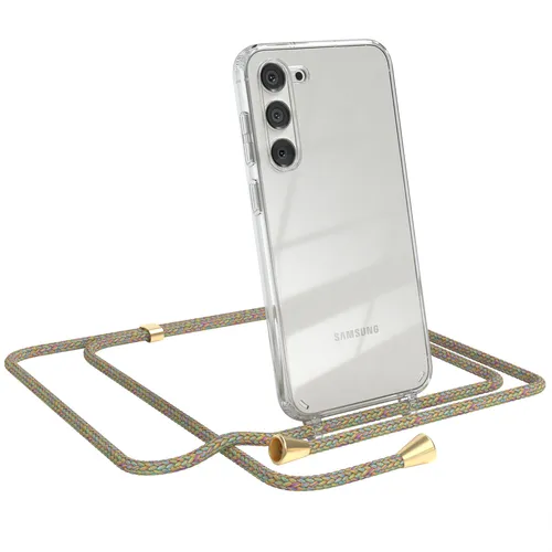 Produktbild Für Samsung Galaxy S23 Plus Handyhülle Umhängen Kordel Tasche Kette Mehrfarbig