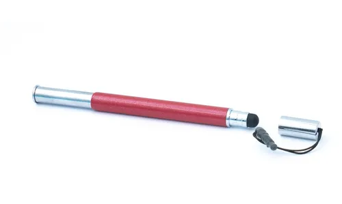 Touchpen Stylus aus Aluminium in Rot für Tablet Smartphone Laptop Surface