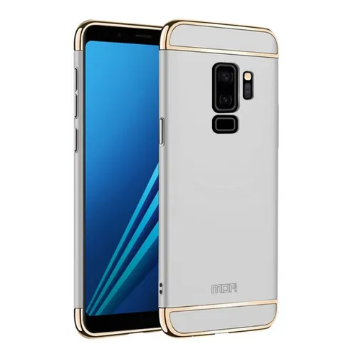 Handyhülle für Samsung Galaxy S9 Plus Schutzcase Backcover Bumper Etuis Silber