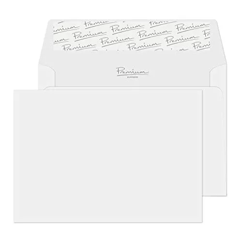 Blake Business | Briefumschläge C6 (114 x 162 mm) | 25 Stück | 120 g/m² | FSC-zertifiziert | Ohne Fenster | selbstklebend Strahlend weiße Umschläge | fur Büro | Bürobedarf Briefumschläg/Kuvert (37154)