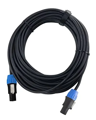 Pronomic pro-line BOXSP2-15 Lautsprecherkabel 2x 2,5 mm² - HiFi-Kabel mit 15 m Länge und 2-Pol Speakon-kompatiblen Steckern, ideal für DJs und PA-Systeme, bietet hohe Flexibilität und robuste Zugentlastung.