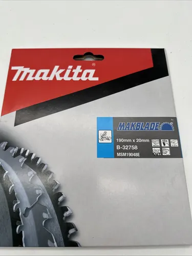 MAKBLADE Sägeblatt ø190 x 20mm x 48Z - Zubehör für Elektrowerkzeug; Hochwertiges Sägeblatt mit 48 Zähnen für präzise Schnitte in Holz und andere Materialien.