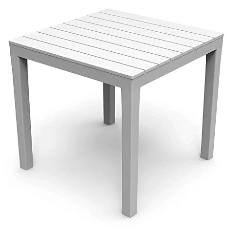 Mojawo Bistrotisch Kunststoff 78x78cm in weiß von Mojawo