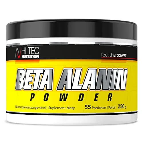 HI TEC NUTRITION Beta Alanina 100% Beta-Alanin vor intensiverem Training 250 g