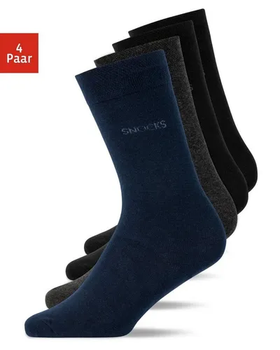 SNOCKS Businesssocken (4-Paar) aus Bio-Baumwolle von Snocks