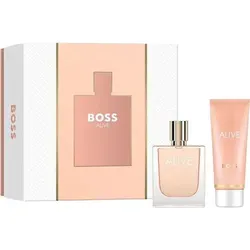 Hugo Boss Alive Geschenkset 50ml EdP & 75ml Body Lotion - Damendüfte: Verleihen Sie Ihrem Alltag mit diesem luxuriösen Geschenkset aus Eau de Parfum und feuchtigkeitsspendender Body Lotion einen Hauch von Eleganz und Frische.