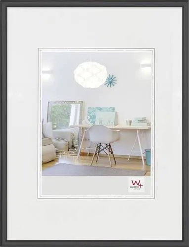 Walther Bilderrahmen Kunststoffrahmen KV824B New Lifestyle 18x24cm schw