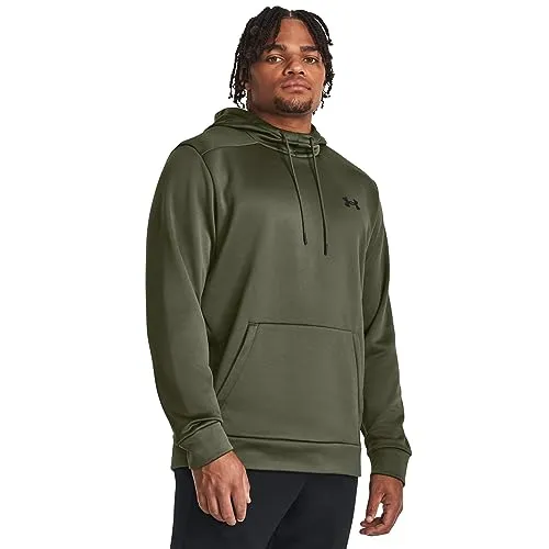 Under Armour Herren UA Armour Fleece Hoodie Sweatshirt - Kapuzenpullover für Herren aus leichtem, atmungsaktivem Armor Fleece, das Wärme speichert und Bewegungsfreiheit bietet. Perfekt für sportliche Aktivitäten und Freizeit.