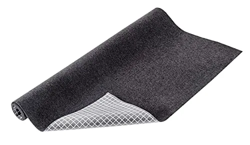 WENKO Anti Rutsch Schutz Matte Filz Schubladen Küchen Schrank Stopp 54x72 cm - Praktische Kühlschrankmatte aus grauem Polyester, ideal für Schubladen und Regale. Schützt vor Verrutschen und sorgt für Ordnung. Maße: 54x72 cm, perfekt für alle Zimmer.