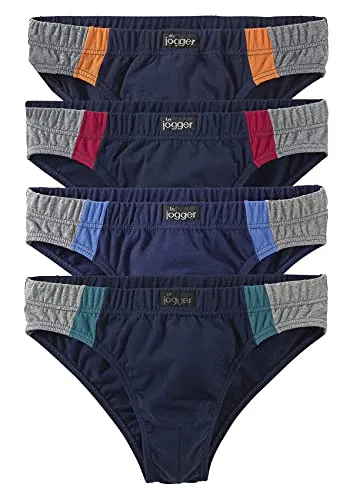Le Jogger Slips, (4 Stck.) bunt, Größe 5 - Slips für Jungen, aus hochwertiger Baumwoll-Stretch-Qualität für optimale Passform und Komfort, im praktischen 4er Pack mit bunten Colorblocks.