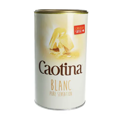 Caotina Blanc Getränkepulver aus weißer Schweizer Schokolade 500g