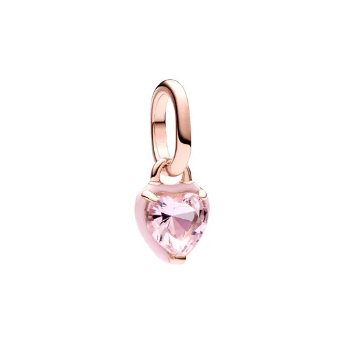 PANDORA ME Rosafarbenes Chakra-Herz Mini-Charm-Anhänger in pink von Pandora