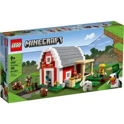 LEGO® Minecraft™ 21187 Die rote Scheune – Kreatives Spielvergnügen - Erlebe die legendäre LEGO® Minecraft™ Scheune mit aufklappbaren Wänden! Baue Gemüse an, versorge die Tiere und erlebe spannende Abenteuer für Kinder ab 9 Jahren.
