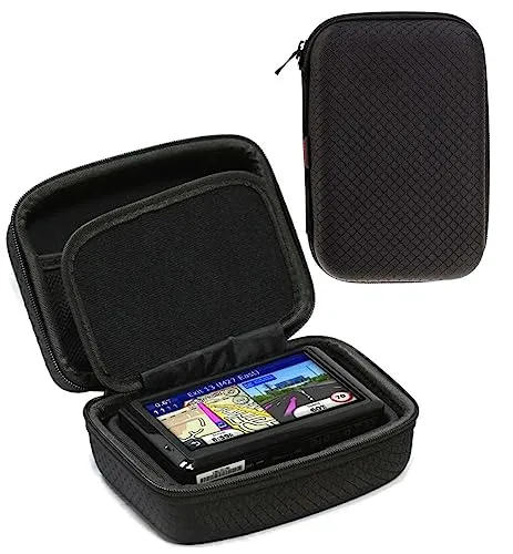 Navitech Schwarz Hartschalentasche Kompatibel Mit Dem Tomtom GO Superior 6