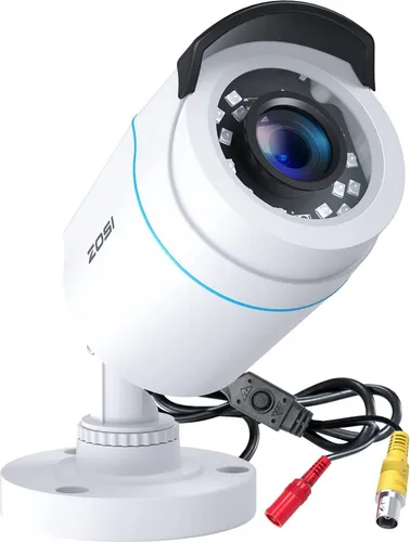 ZOSI 1080P HD Außen Video Überwachungskamera 4-in-1 TVI/CVI/AHD/CVBS 960H CCTV Weiß Kamera mit OSD Menü