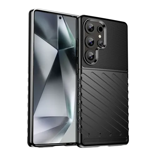 Handyhülle Silikon für Samsung Galaxy S25 Ultra 5G Schockfeste TPU Schwarz