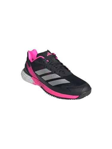 adidas Tennisschuhe Defiant Speed 2 Allcourt 2025 - Herren Schwarz/Pink/Weiß, Größe 44 2/3 (10,5) - Tennisschuhe mit gezielter Dämpfung und strapazierfähiger Außensohle, ideal für blitzschnelle Bewegungen und rasante Richtungswechsel. Genieße ein natürliches Laufgefühl durch die Lightstrike Zwischensohle.