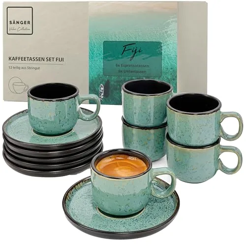 SÄNGER Fiji Espressotassen Set 12-teilig in grün von Sänger