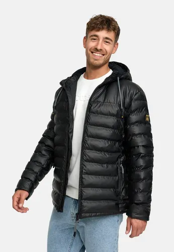 Indicode Steppjacke Herren INAmiso in Schwarz – Stylische Winterjacke - Modische Steppjacke für Herren in Daunen-Optik, ideal für die kalte Jahreszeit. Pflegeleichtes Material und praktische Kapuze sorgen für Komfort und Stil.