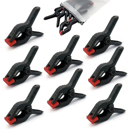 StüCk Kunststoff Halteklammern,3.5zoll/8.89cm Federklemme Heavy Duty Kunststoff Federclips,Zwingen FüR Ateliers,Kunst,Handwerk,Holzwerkstatt, Fotografie 8