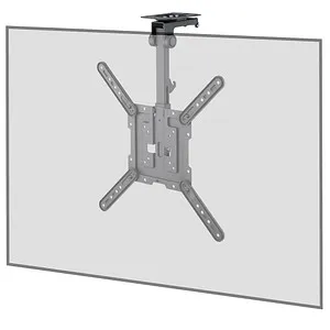 Goobay TV-Deckenhalterung Basic (M) 70824 - TV-Ständer & -Wandhalterungen. Praktische Deckenhalterung für optimale Raumnutzung, schwenkbar um ±45° und mit sicherer Einrastfunktion für mehr Platz.