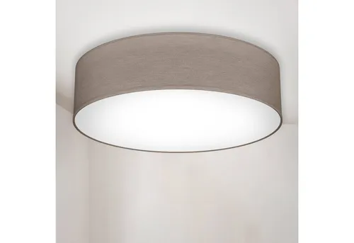 B.K.Licht Deckenlampe mit Stoffschirm in grau von B.K.Licht