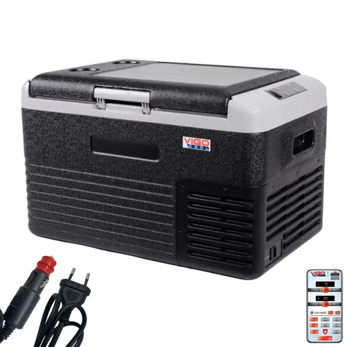 VIGO COOL Tragbare Elektrische Kühlbox 12/24/230V Auto Camping Kühlschrank 30L