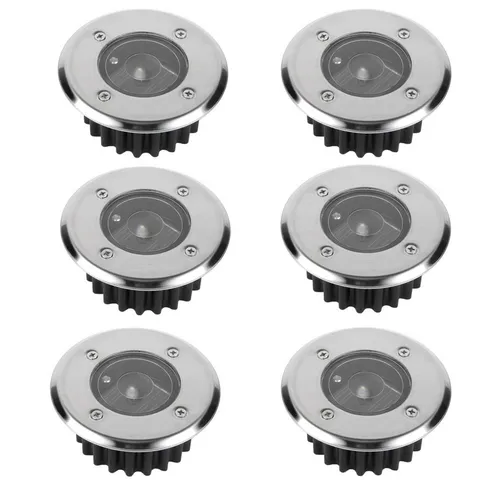 Home4Living LED Solarleuchte Bodeneinbaustrahler mit Dämmerungssensor - Solarleuchte für dekorative Akzente im Garten, mit automatischem Dämmerungssensor und bis zu 8 Stunden Laufzeit. Ideal für Wege und Terrassen, schickes Design mit Edelstahlfront und IP44 Schutz.