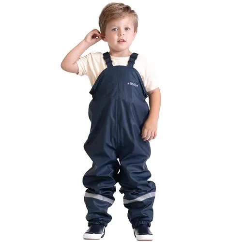 BMS Regenhose gefüttert - Marine - 116 - Regenhose für Jungen, gefüttert mit Antarctic Fleece, bietet optimalen Schutz gegen Nässe und Kälte bei schadstoffgeprüfter Markenqualität.