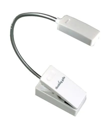 eBook Reader Booklight - Weiß, Leselampe LED Leselicht mit Clip für eBook Reader und Bücher