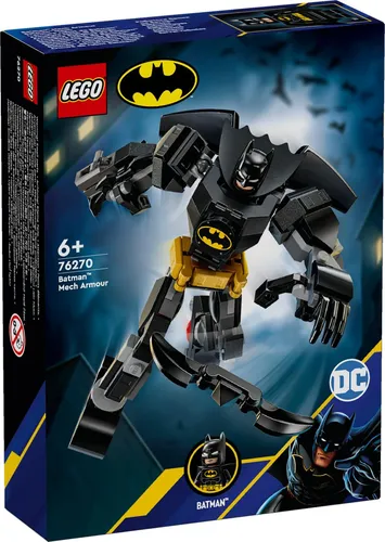 LEGO DC Batman Mech (76270) - Bewegliche Action-Figur mit Batarang und Raketenrucksack, kreatives Konstruktionsspielzeug für Superhelden-Fans ab 6 Jahren