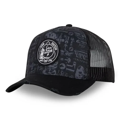 Von Dutch Kappe für Damen und Herren, Trucker-Kappe, verstellbar, schwarz/grau, Einheitsgröße