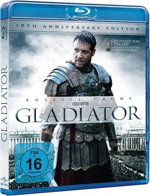 Gladiator - 10th Anniversary Edition [Blu-ray] - Epischer Historienfilm, freigegeben ab 16 Jahren, mit atemberaubenden Szenen und packender Handlung für Filmfans.