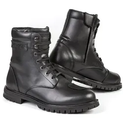 Stylmartin Jack Stiefel - Schwarz - 44 EU - Motorradstiefel aus wasserabweisendem Vollnarbenleder mit atmungsaktivem Futter, ideal für Sicherheit und Komfort auf jeder Fahrt.