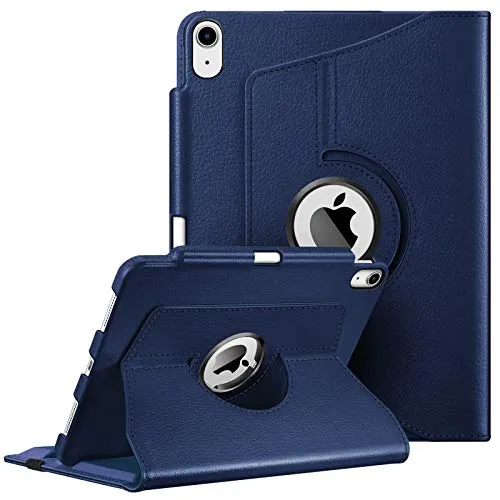 FINTIE Hülle für iPad Air 11 Zoll M4/M3/M2 (2026/2025/2024), iPad Air 5. Gen 2022/ iPad Air 4 2020 10.9 Zoll mit Stifthalter - 360 Grad verstellbare Schutzhülle Cover mit Standfunktion, Marineblau