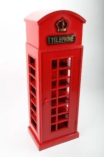 point home Design-Schrank Telephone, Retro, rot, 105cm in rot von PointHome