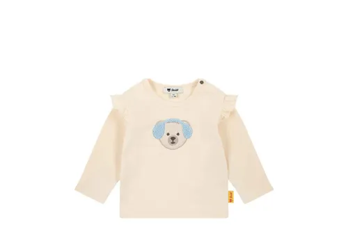 Steiff Baby-Mädchen T-Shirt Langarm, Linen, 80 cm von Steiff