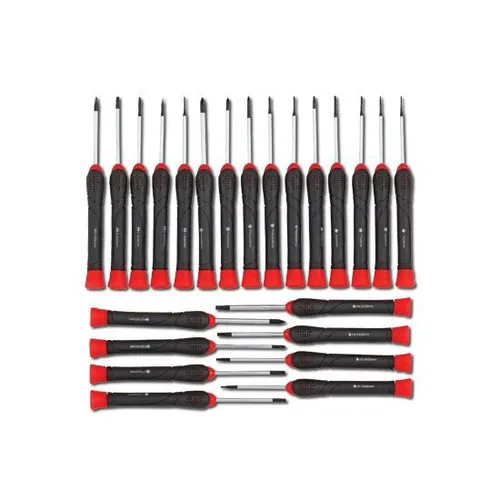 Präzisions-Schraubendreher-Satz SONIC 602303 - Schraubzwingen - 23-teiliges Set mit verschiedenen HEX und TORX Größen, ideal für präzise Arbeiten und Reparaturen.