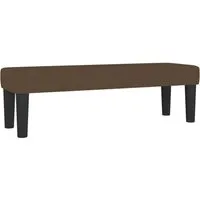 vidaXL Sitzbank Dunkelbraun 100x30x30 cm - Stilvoll und Multifunktional - Sitzbänke aus strapazierfähigem Stoff mit Schaumstoffpolsterung für zusätzlichen Komfort. Ideal als Sitzgelegenheit oder Bettbank in jedem Wohnraum.
