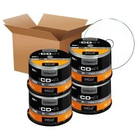 Intenso CD-R 80 min / 700 MB 52x, Voll bedruckbar, 200 Stück in Cakebox