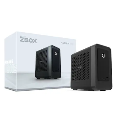 ZOTAC ZBOX MAGNUS EU275070C - Mini-PC Barebone mit RTX 5070 - Barebone PC mit Intel Ultra 7 und RTX 5070, ideal für Gaming und kreative Anwendungen, erweiterbar mit 2xDDR5 SODIMM und M.2 SSD.