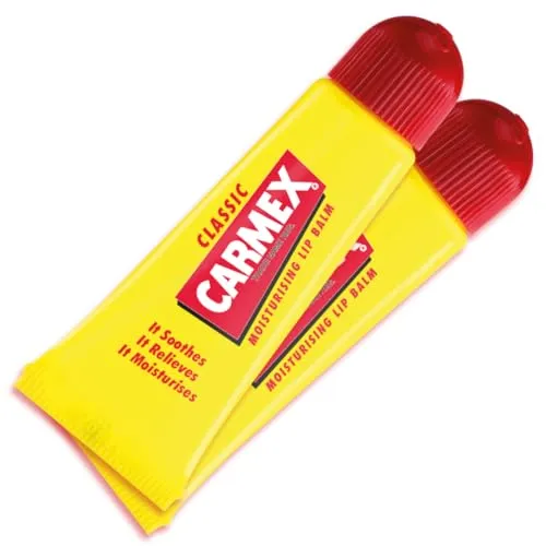 Carmex Classic Duo Moisturising Lip Balm Tube For Dry & Chapped Lips 2 x 10g