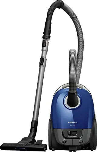 Philips Series 3000 Performer Compact Staubsauger - 900-W mit Allergiefilter, 9 m Aktionsradius und allergiefreundlich zertifiziert für gründliche Reinigung