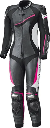 Held Ayana II Lederkombi 1tlg. Damen - Schwarz/Weiß/Pink - Größe 44 - Motorradkombis aus Soft-Rindleder mit atmungsaktivem Netzfutter und hochwertigen Sicherheitsprotektoren, ideal für maximalen Komfort und Schutz beim Fahren.