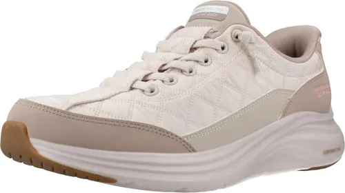 Skechers Contour Foam Damen-Sneaker in Naturfarben, Größe 41 EU - Veganer Sneaker mit integrierten Slip-Ins und luftgekühltem Memory-Schaum für maximalen Komfort. Maschinenwaschbar und ideal für den täglichen Einsatz.