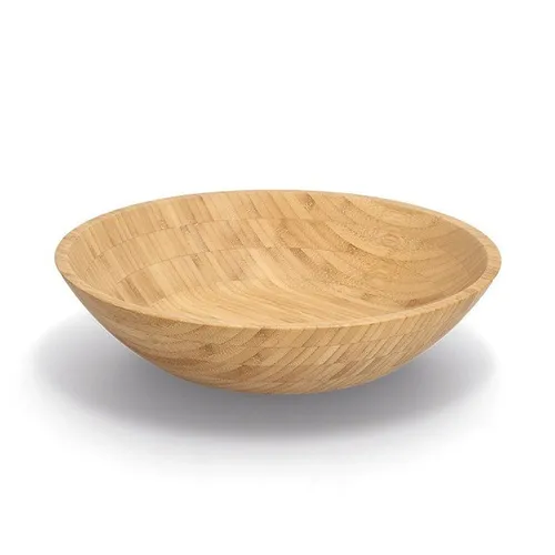 Zeller Present Schale aus Bambus, Ø 34,5 cm - Moderne Schale aus geschmacksneutralem Bambus, ideal für den täglichen Gebrauch im Haushalt. Pflegeleicht und feucht abwischbar.