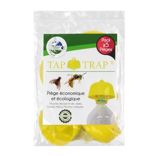 Terra Nostra Wespenfalle – 5 Stück Sparpack mit Köderrezepten