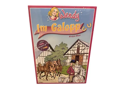 Wendy Im Galopp + Hörspiel | Kinderspiel von Amigo - Kinderspiel für 2 oder mehr Spieler, inklusive spannender Hörspiel-Edition und neu in Originalverpackung.