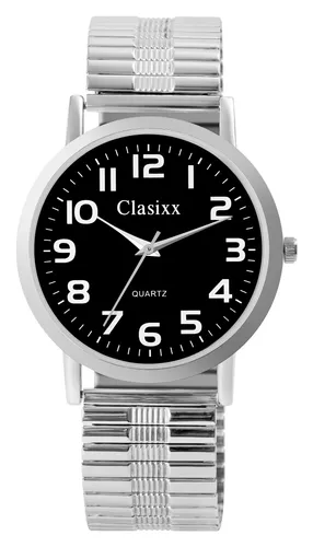 Classixx Herrenuhr mit Edelstahlzugarmband