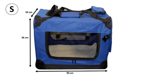 walexo Faltbare Hunde-Transportbox – Ideal für Reisen - Faltbare Hunde- und Katzenbox in 4 Größen, robust mit Stahlrohrrahmen, ideal für Reisen und Zuhause. Mit Sichtfenstern für gute Luftzirkulation und einfach zu reinigen.